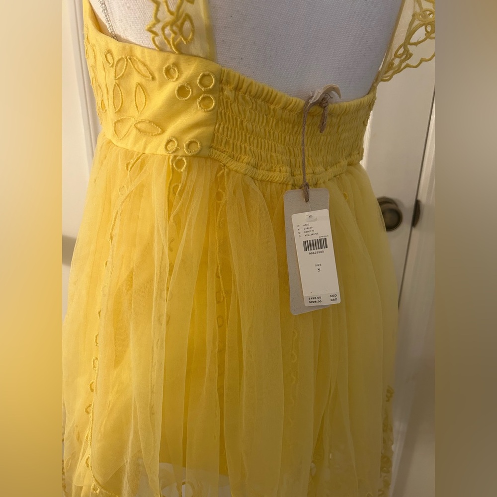 Anthropologie Let Me Be Eyelet Tulle Mini Dress NWT! - Picture 4 of 16